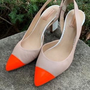 Reed Krakoff Cap Toe  Monolith Patent Slingback 38